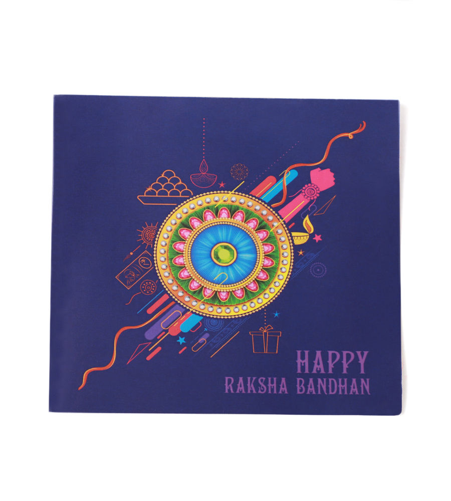 YouBella Rakhi and Greeting Card Combo for Brother, Rakhi Gift for Brother/Bhaiyya/Bhai